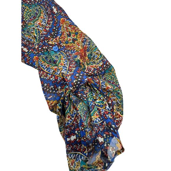 Bobeau Boho Hippie Floral Semi Sheer Popover Coverup Dress Women's Size 1X - Picture 4 of 11